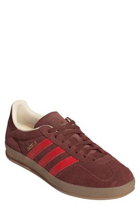 adidas Gazelle Indoor Sneaker in Fox Brown/Red/Gum at Nordstrom, Size 10.5 Womens
