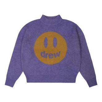 Drew House Mascot Funnel Neck Sweater Heather Amethyst DR-FW22-526