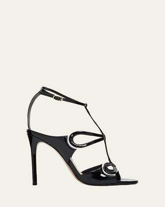 Alexandre Birman 100mm Malu Patent Leather Sandals
