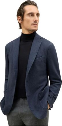 Boglioli Heren, Jassen, Blauw, Maat: S Kasjmier