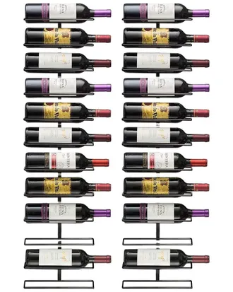 Sorbus 12-Bottle Wall Mount Wine Rack