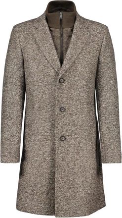 HUGO BOSS Cappotto monopetto - - Coats - Uomo - Marrone - 2XL