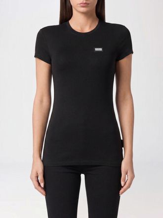Philipp Plein T-shirt slim fit in cotone stretch con logo e girocollo