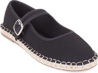 Elie Tahari Willow Esapdrille Mary Jane Flat in Black at Nordstrom, Size 5.5