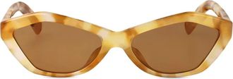 Jacquemus Le Bambino zonnebril - Bruin