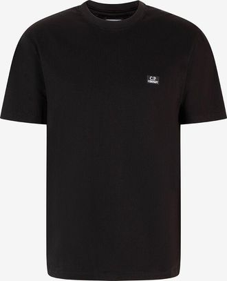 C.P. Company Kurzarm-T-Shirt mit Logopatch 30/1 Jersey