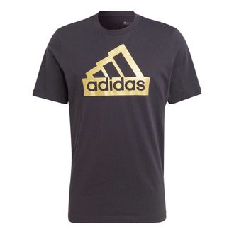 adidas Sportswear Future Icons Metallic T-shirt Black Gold II3468