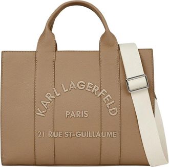 Karl Lagerfeld Rue St-Guillaume Medium Tote Bag - Dames - Shoppers - Bruin - ONE Size - Tassen