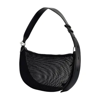 Sams&oslash;e & Sams&oslash;e Mesh Nylon Shoulder Bag - Black