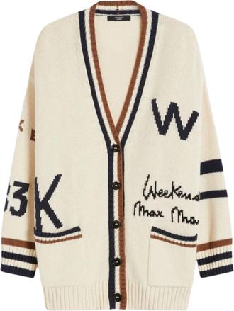 Max Mara Cardigan - Dames - Vesten - Beige - XL - Truien & Vesten