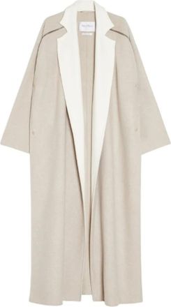 Max Mara Single-Breasted Coats, female, Beige, L, Beige Coats for Women
