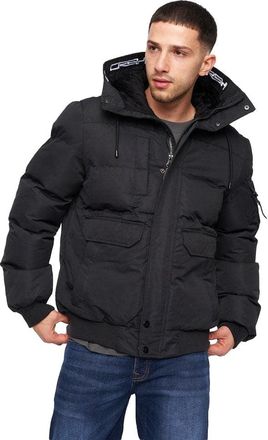 Crosshatch Heren Milwaka gewatteerde jas (Zwart)