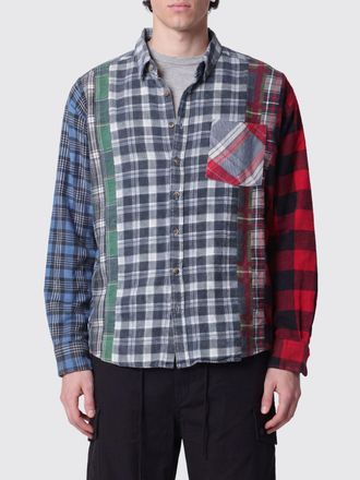 Needles Patchwork Check Cotton Shirt with Patch Pocket