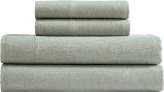 Calvin Klein Modern Heather Cotton Flannel Sheet Set