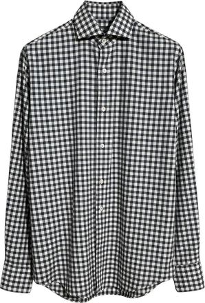 Xacus Overhemd met gingham ruit - Blauw