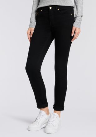 MAC Broeken Straight-Jeans MAC MACMELANIE, Damen, Gr. 36, L&auml;nge 28, mid blau authentic, Denim/Jeans, Obermaterial: 77% Baumwolle, 10% Polyester, 10% Viskose, 3% E