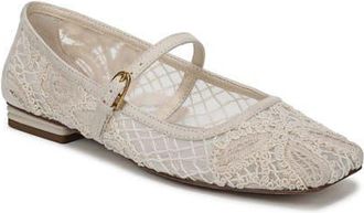 Franco Sarto Tinsley Mary Jane Flat in Vanilla Beige at Nordstrom, Size 9.5