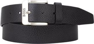 BOSS Jemio Pebbled Leather Belt in Blk at Nordstrom, Size 32