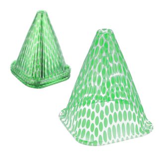 Relaxdays Relaxdays - 240 Sombreros Para Plantas, Contra Caracoles Y Heladas, Campanas Protectoras, 22 X 19 X 19 Cm, Pvc, Verde