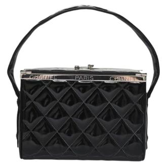Chanel Pre-owned Mini Bags, female, Black, Size: ONE SIZE Pre-owned Vintage metal box bag