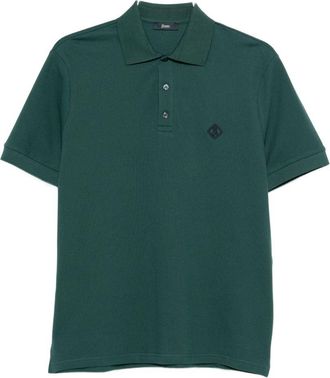 Herno Logo Cotton Polo Shirt