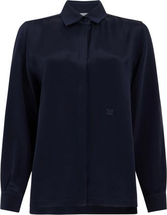 Max Mara Mujer, Blusas y Camisas, Azul, Talla: XL