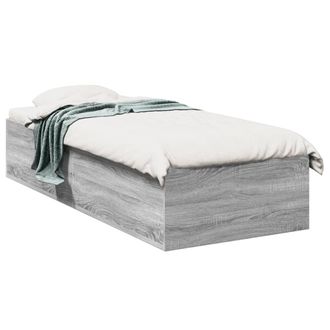 Berkfield Home Bed Frame without Mattress Grey Sonoma 90x200 cm