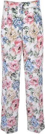 Erika Cavallini Semi Couture Silk/Cotton Trousers - Multicolor