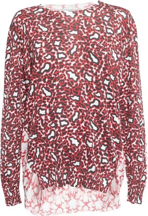 Stella McCartney abstract-print knitted top - Red