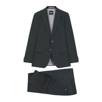 HUGO BOSS Hugo, Single Breasted Suits, male, Green, Size: 2XL H-Huge 2Pcs Peak 253