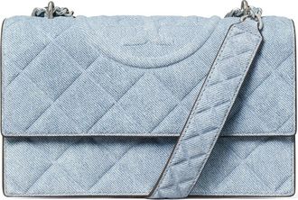 Tory Burch Small Fleming Denim Convertible Shoulder Bag at Nordstrom