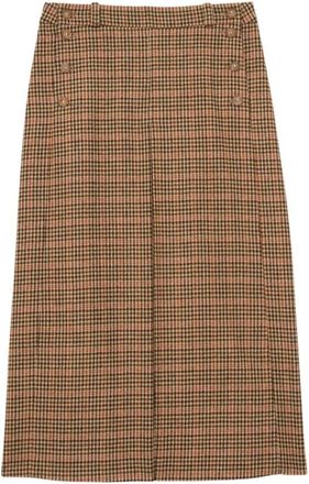 Ines De La Fressange Falda Yona Estampada - Skirts - Mujer - Beige - 2XS
