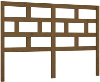 vidaXL Cabecero De Cama Madera Maciza De Pino Marr&oacute;n Miel 156x4x100 Cm Vidaxl