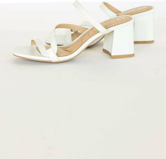 Chinese Laundry Womens Blaine Block Heel Sandal In White