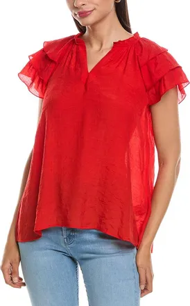Nanette Lepore Tiered Sleeve Blouse