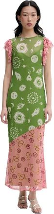 Never Fully Dressed Maxi Jurk - Dames - Maxi kleedjes - Veelkleurig - M - Polyester - Kleedjes
