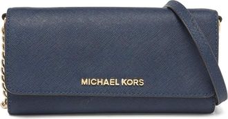 Michael Kors Portafoglio Jet Set con logo - Blu