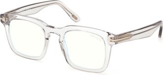 Tom Ford Blue Light Block Square Mens Eyeglasses FT6025-B 020 50