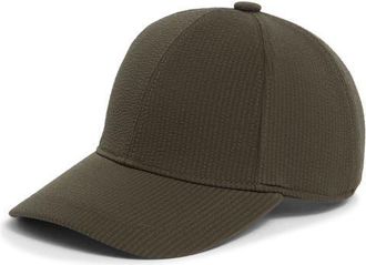 Vince Seersucker Baseball Cap in Coutler Green at Nordstrom, Size Large