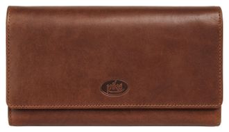 Pik&eacute; Geldb&ouml;rse PIK&Eacute;, Damen, braun, Leder, leicht gl&auml;nzend, unifarben, Kleinlederwaren Geldb&ouml;rse, echt Leder