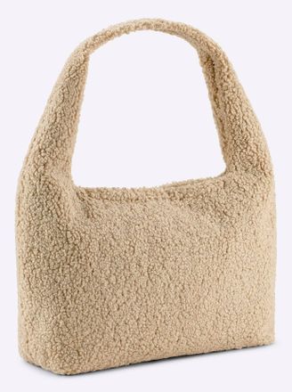 Heine Handtasche HEINE, Damen, Gr. B/H/T: 33cm x 23cm x 11cm, beige (champagner), Kunstfaser, Kunststoff, Polyester, unifarben, Taschen Handtasche