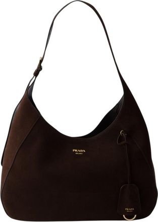 Prada Dark Brown Boogie Large Shoulder Bag