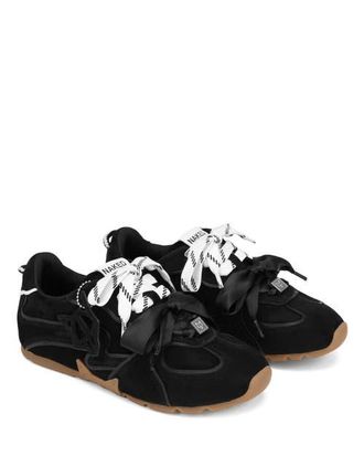 Naked Wolfe Adored Mesh Sneaker in Black Suede at Nordstrom, Size 7.5