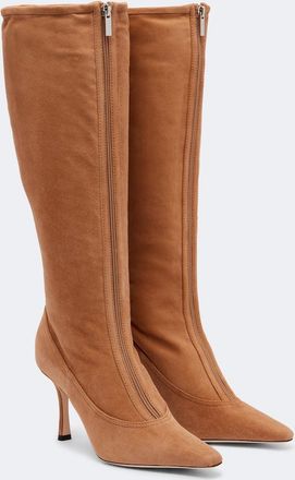 Jimmy Choo London Botas altas Jozi de ante con borrego