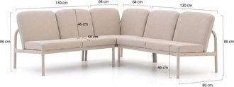 Manifesto Furniture Manifesto San Teodoro hoek dining loungebank 3-delig