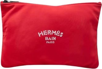Herm&egrave;s Pre-owned Vintage Clutch Bag - Dames - Vintage Clutch - Rood - ONE Size - Vintage
