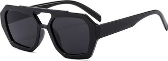 Generic Mens And Womens Outdoor Commuting Sunglasses Vacation Sports Driver Sun Glasses(Black)