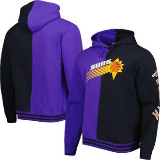 Mitchell & Ness Mens Mitchell & Ness Purple/Black Phoenix Suns Hardwood Classics Split Pullover Hoodie at Nordstrom, Size Xxx-Large