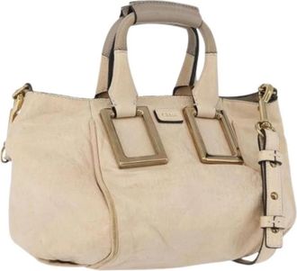 Chlo&eacute; Pre-owned Handtas - Dames - Vintage Handtas - Beige - ONE Size - Leer - Vintage
