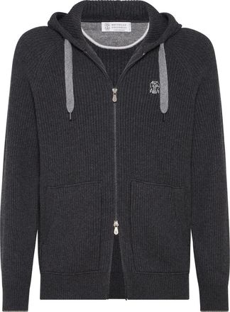 Brunello Cucinelli Sweatshirt with logo in Charcoal at Nordstrom, Size Xxx-Large Eu